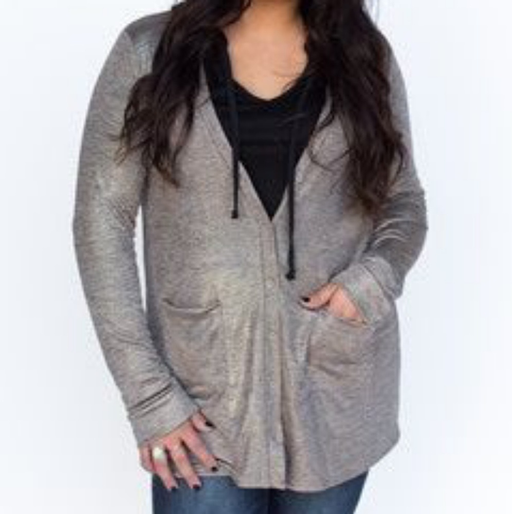**SOLD**A&D Bronze Sparkle Cardi